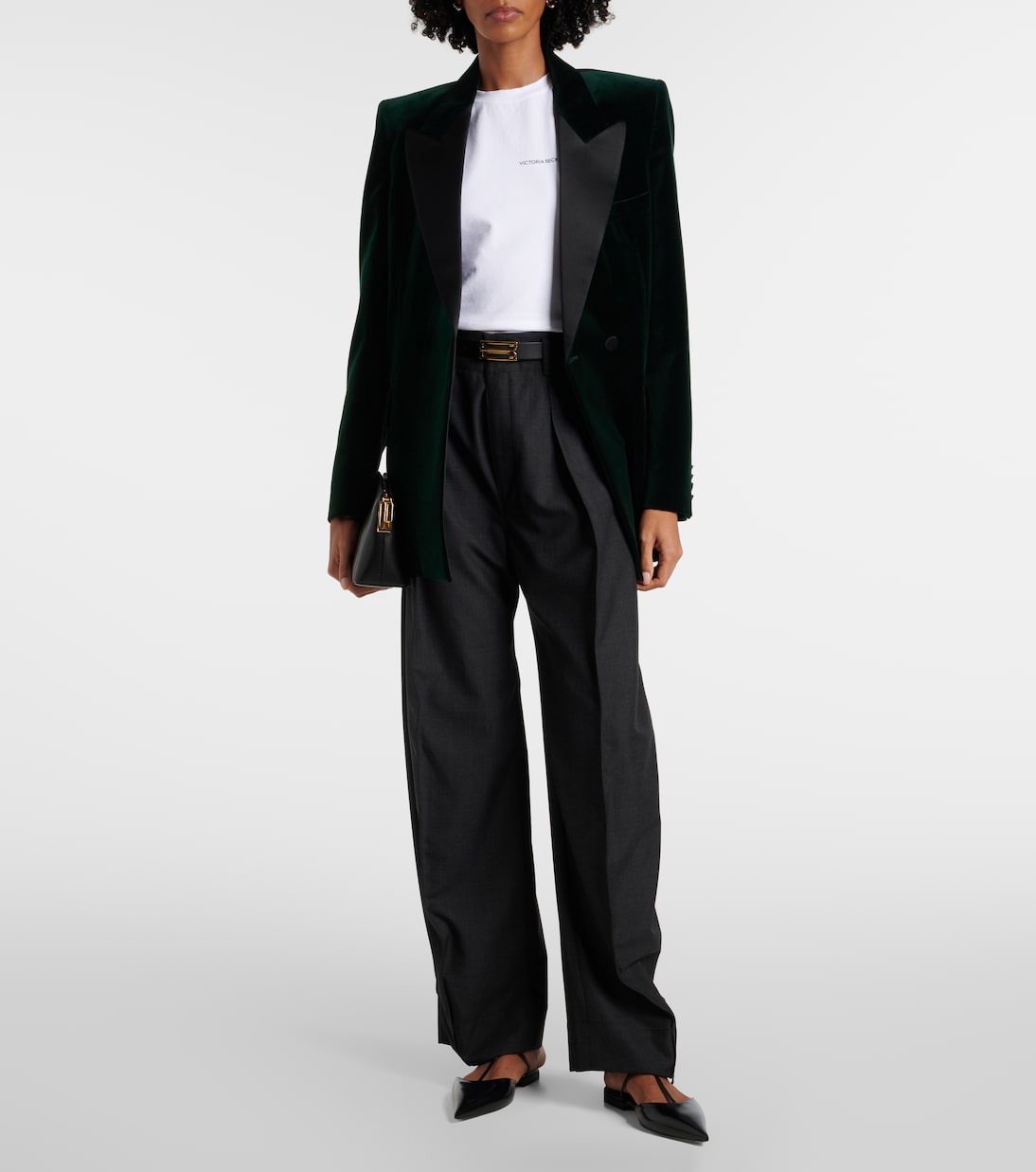 Logo cotton jersey T-shirt | Victoria Beckham
