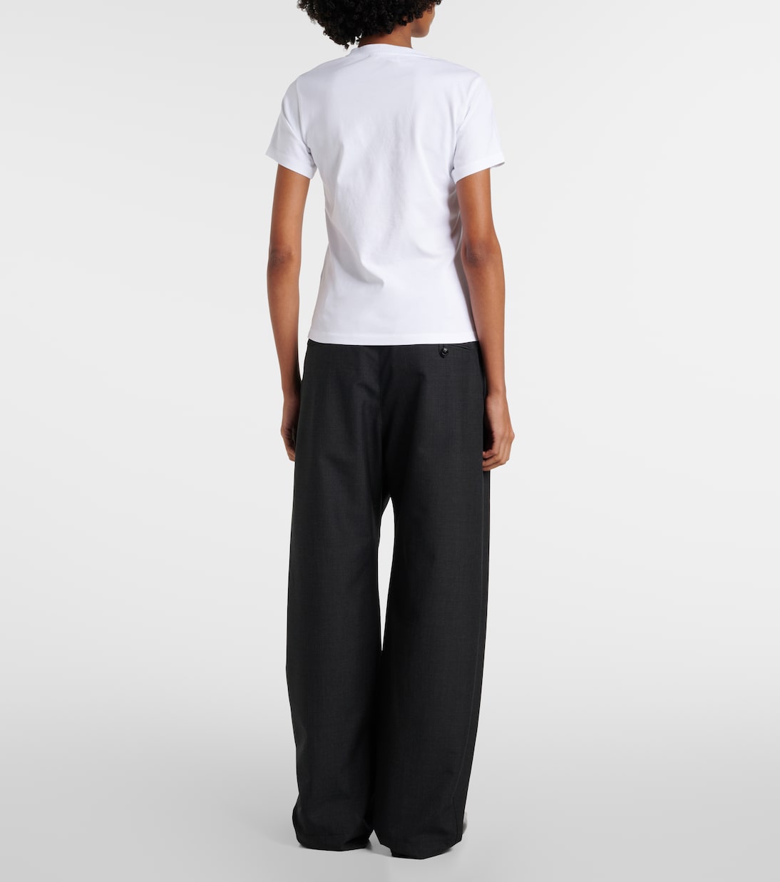 Logo cotton jersey T-shirt | Victoria Beckham