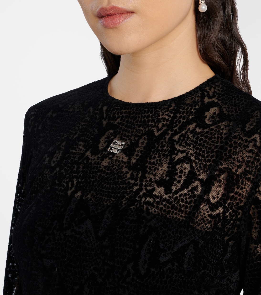 4G snake-print tulle minidress | Givenchy