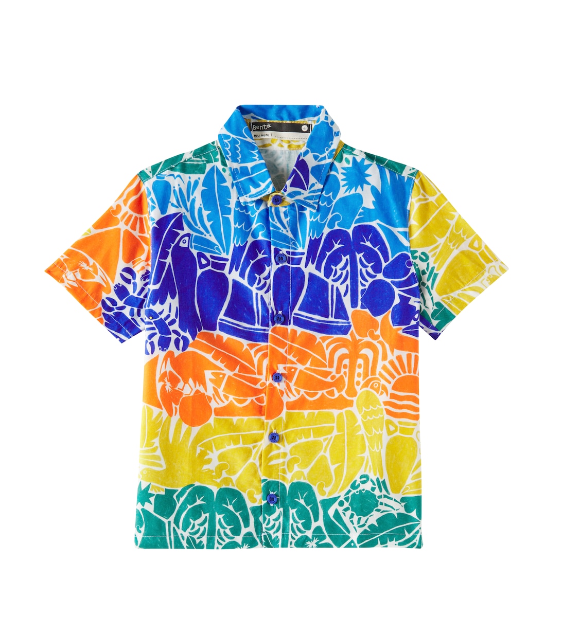 Camicia Jaguacolor in cotone con stampa | Fábula