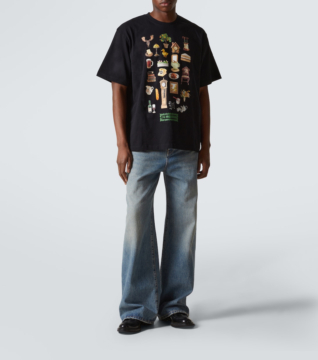 T-shirt Diorama imprimé en coton | JW Anderson