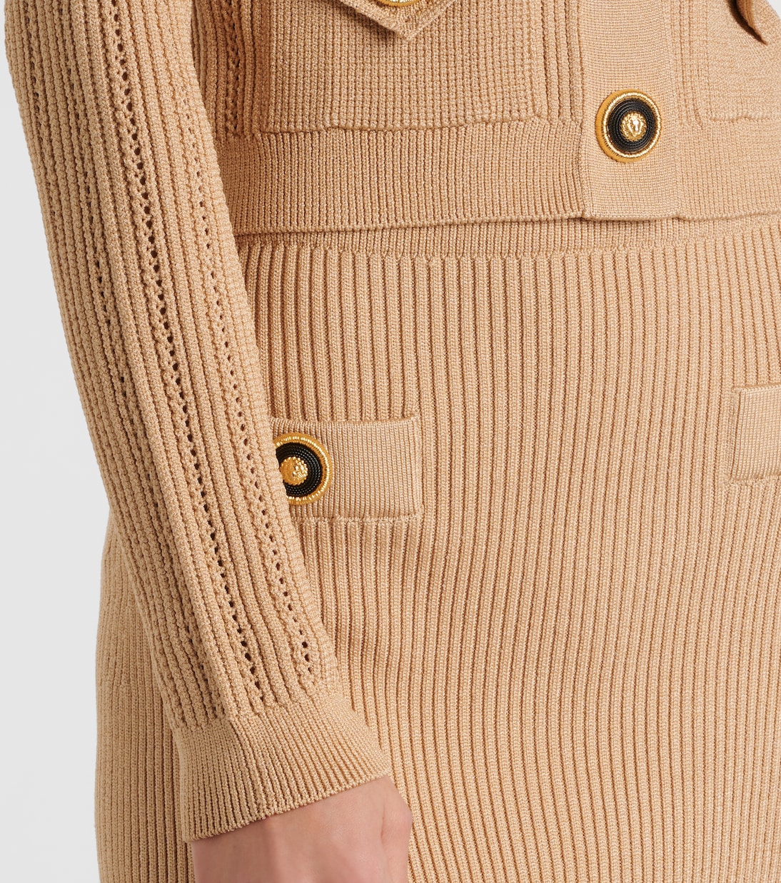 Cardigan in maglia a coste | Balmain