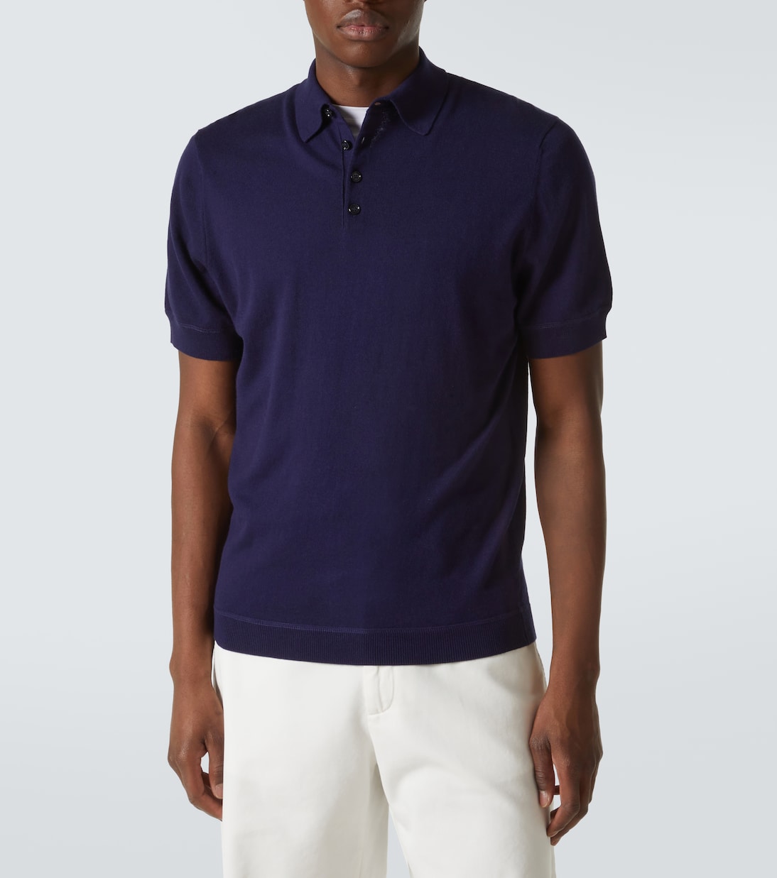 Polo in cotone, seta e cashmere | Allude