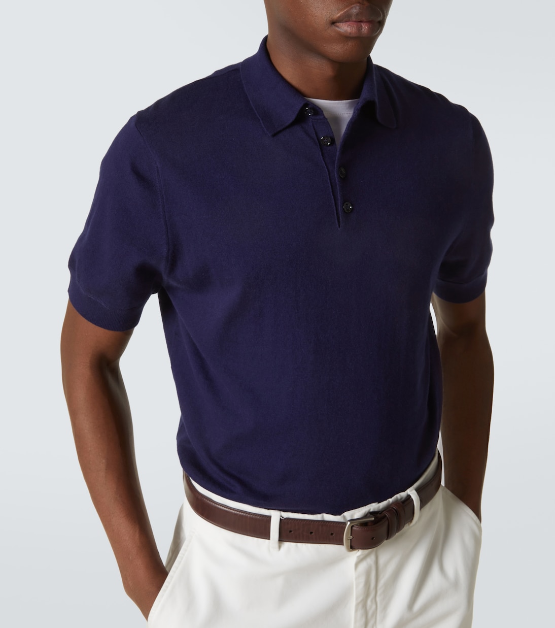 Polo in cotone, seta e cashmere | Allude