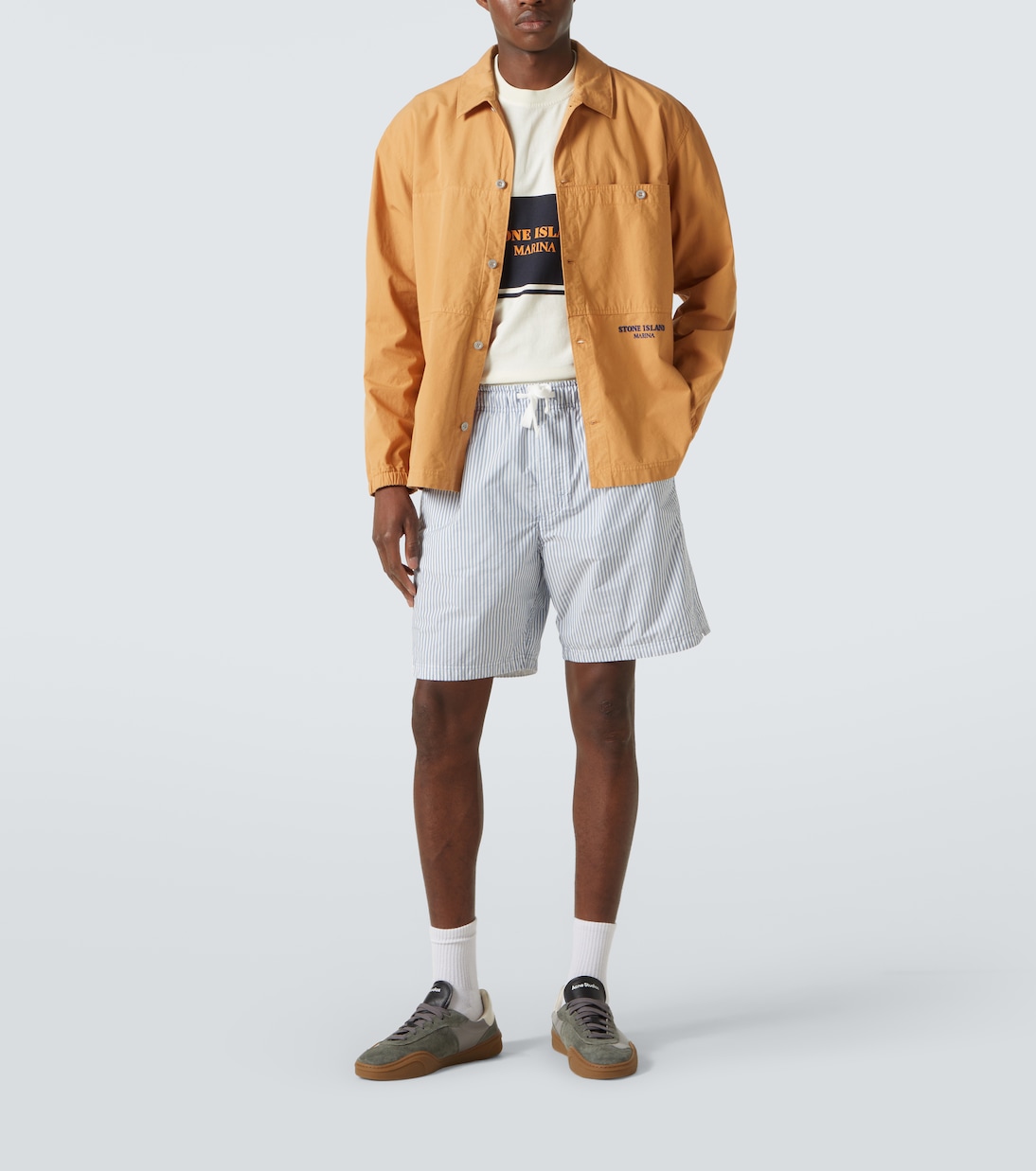 Giacca camicia Marina in cotone | Stone Island