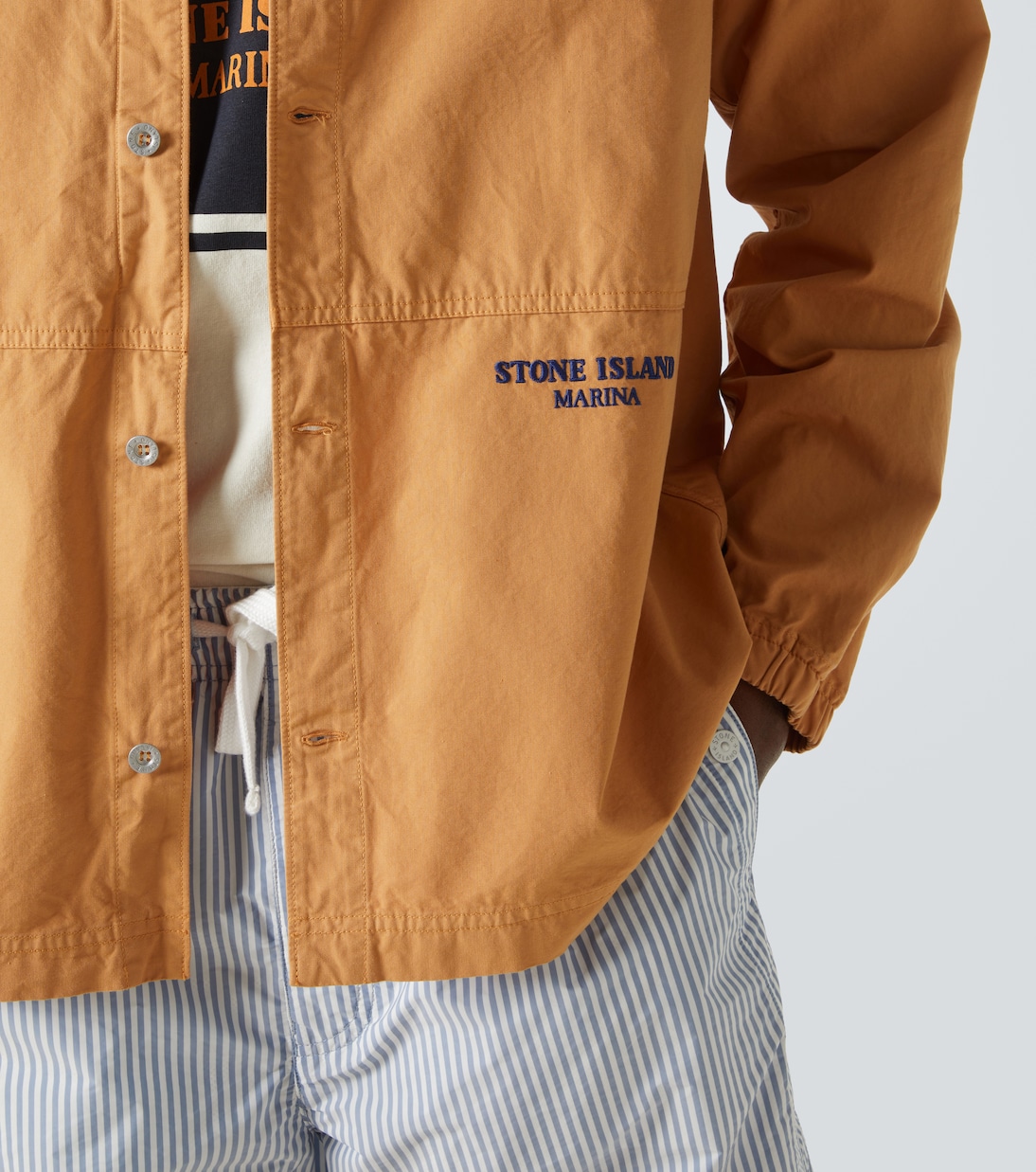 Giacca camicia Marina in cotone | Stone Island