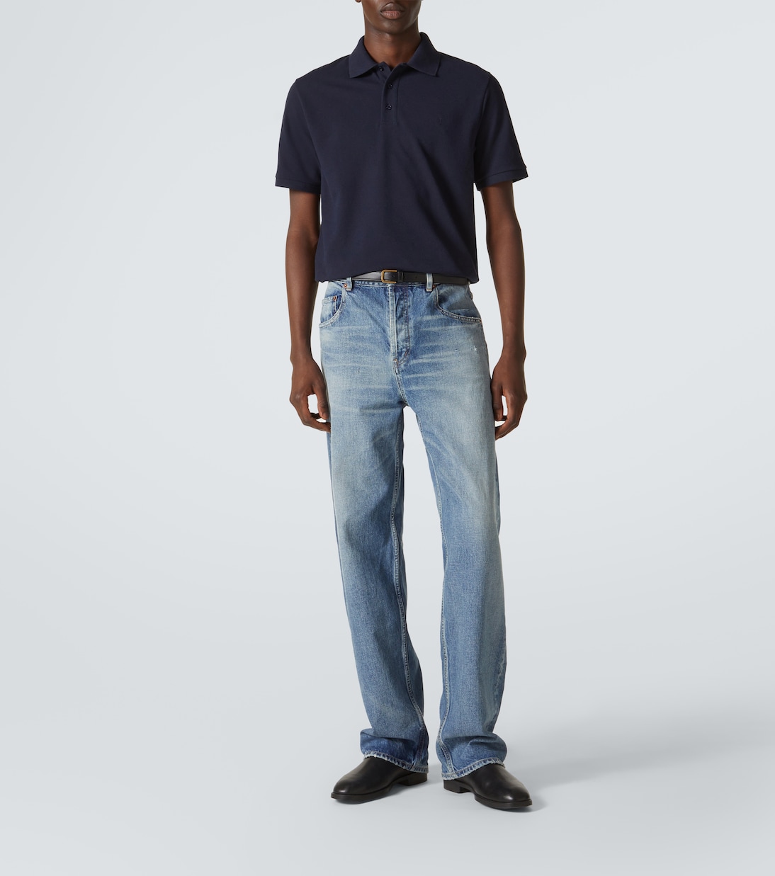 Polo en coton mélangé | Saint Laurent