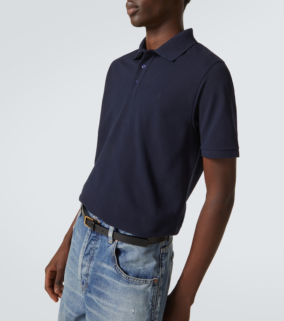 Polo en coton mélangé | Saint Laurent