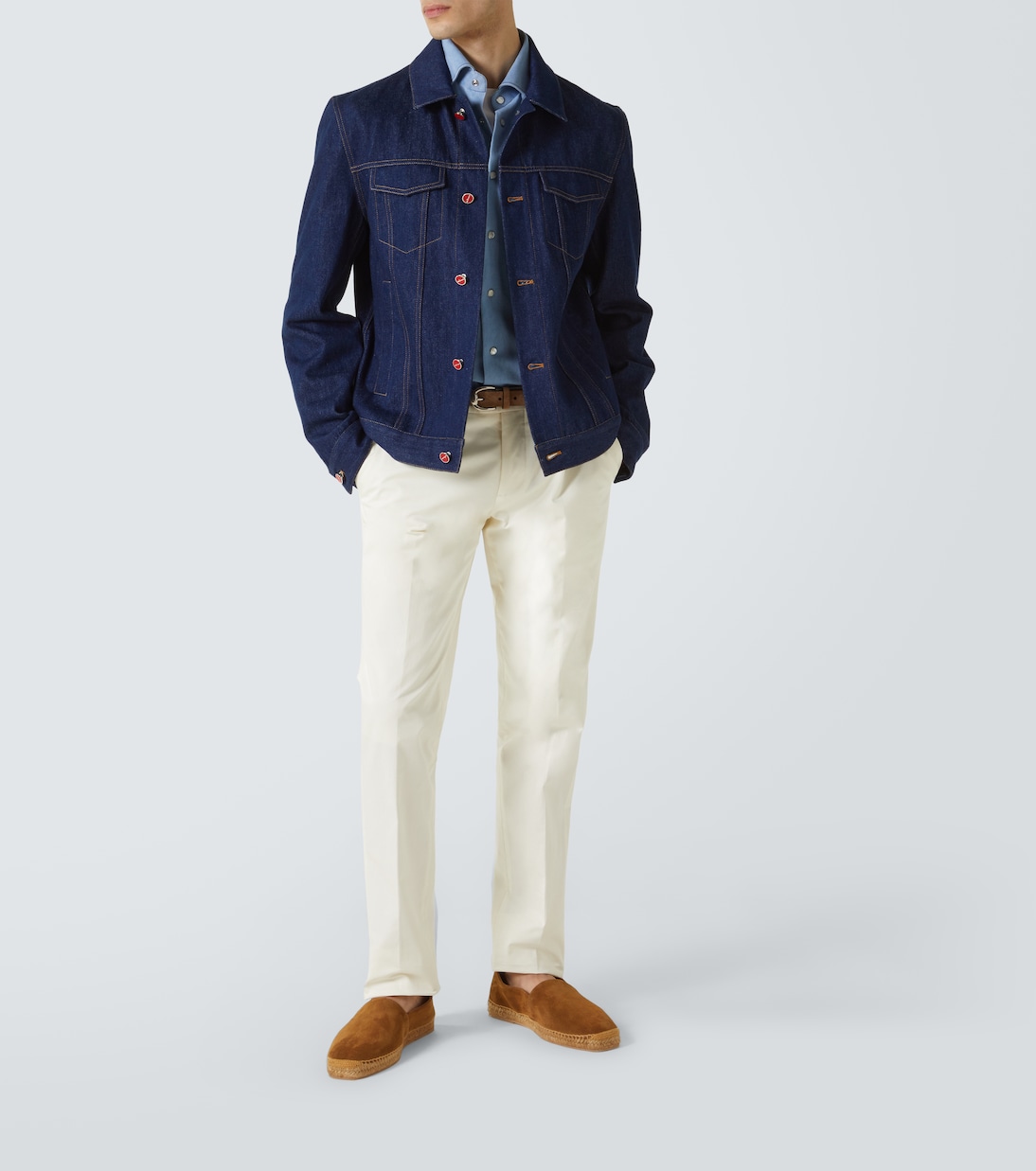 Espadrilles aus Veloursleder | Kiton