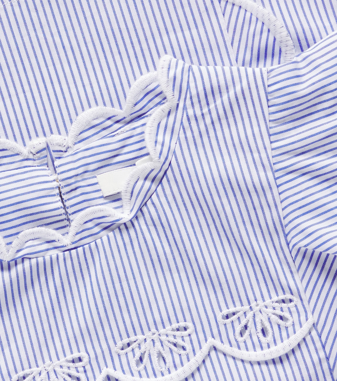 Besticktes Top aus Baumwollpopeline | Chloé Kids
