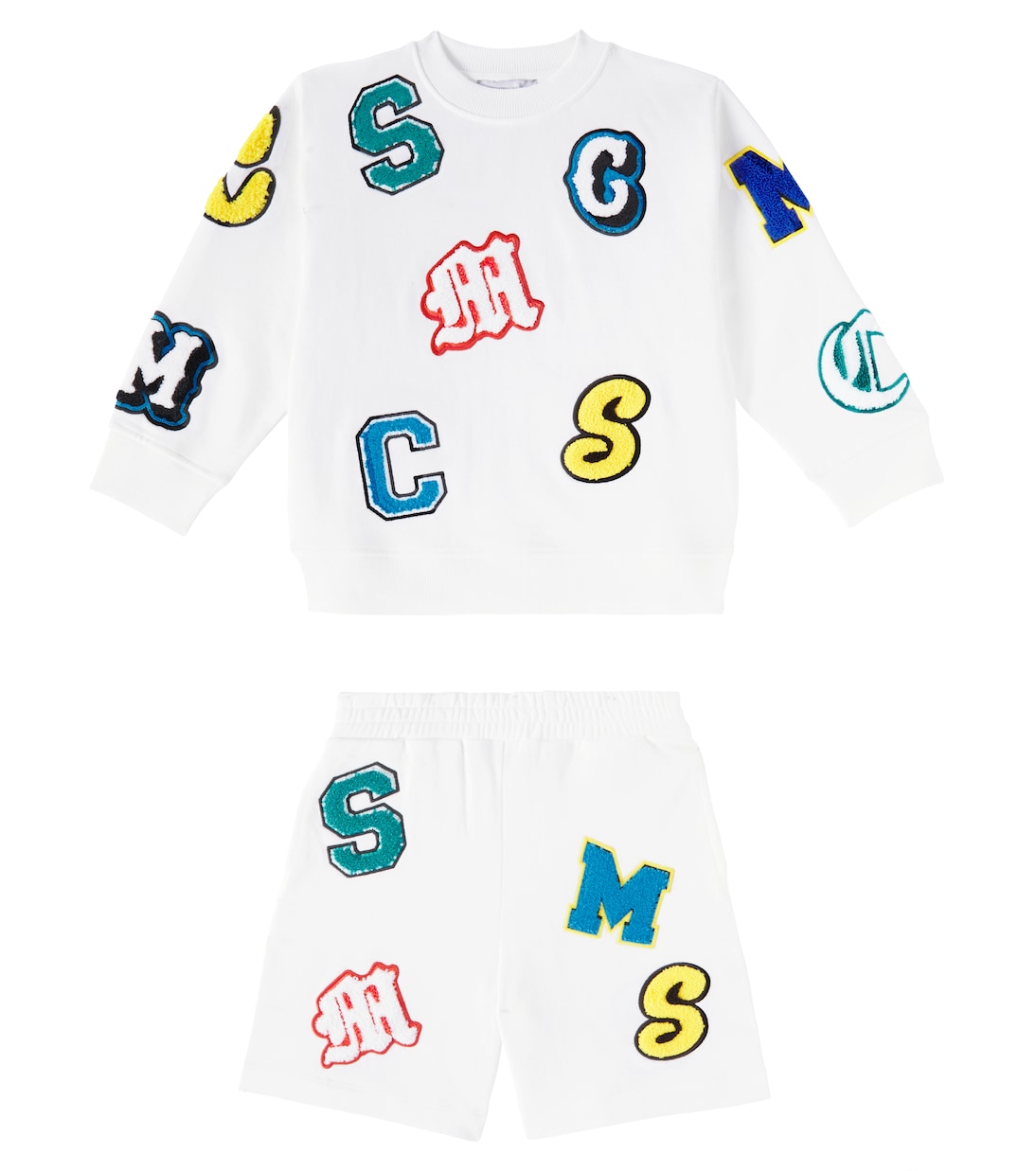 Set aus Sweatshirt und Shorts aus Baumwolle | Stella McCartney Kids