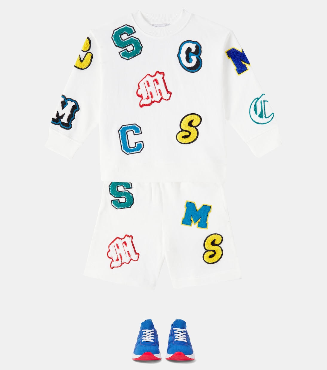 Set aus Sweatshirt und Shorts aus Baumwolle | Stella McCartney Kids