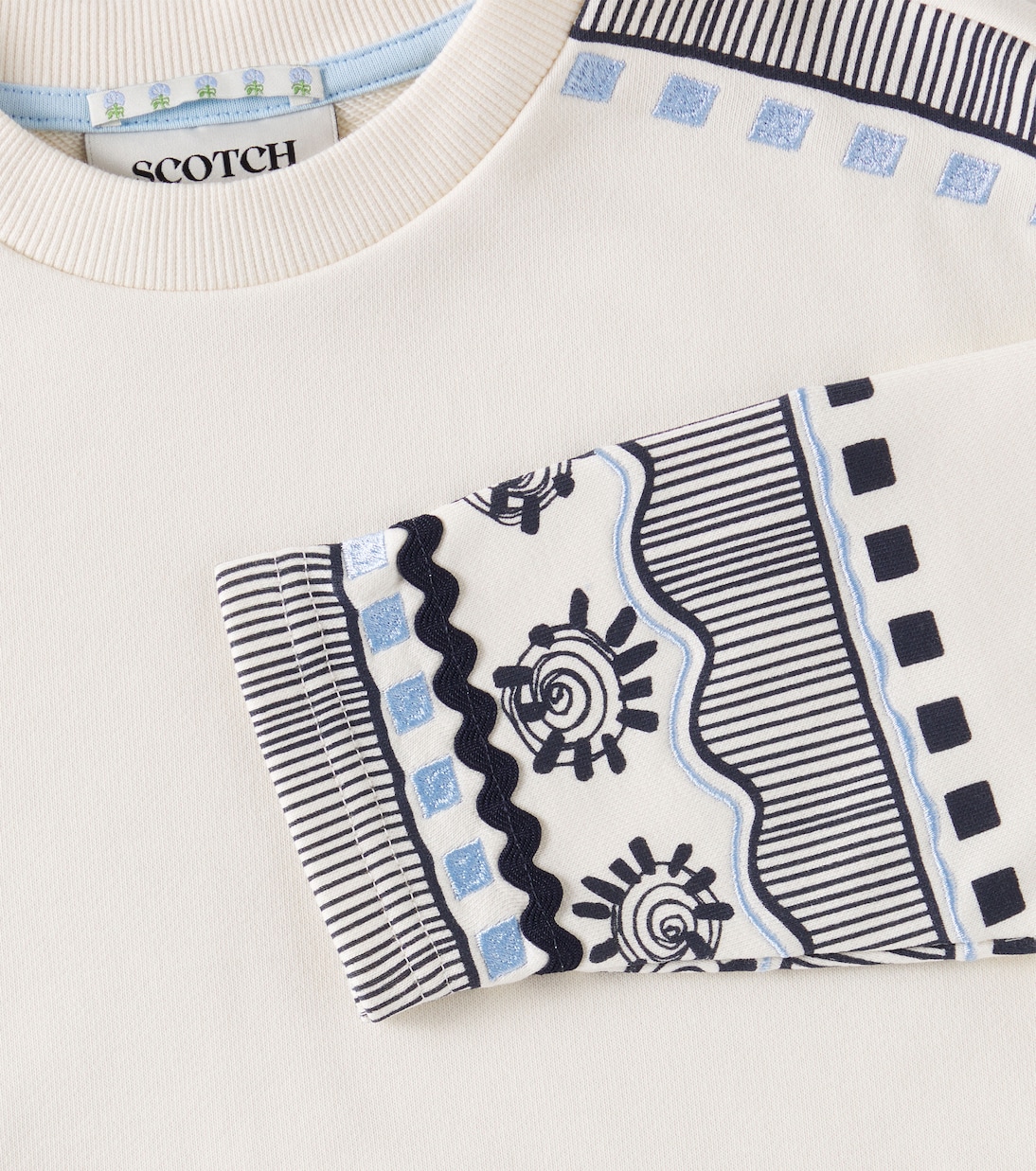 Felpa in misto cotone con ricamo | Scotch & Soda Kids