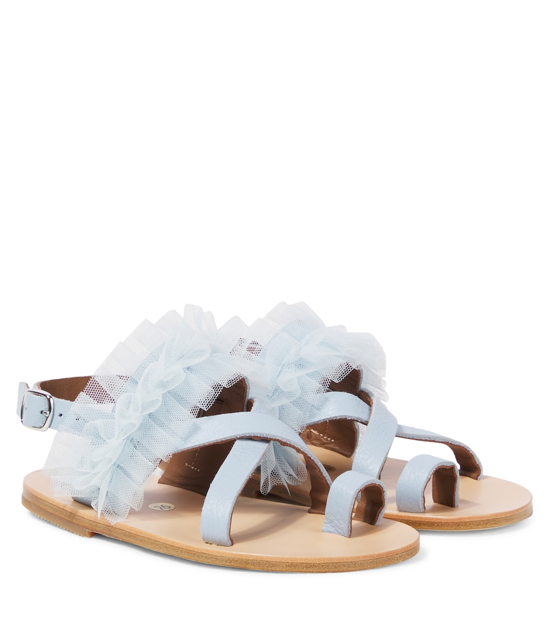 Sandali in pelle con tulle | PèPè