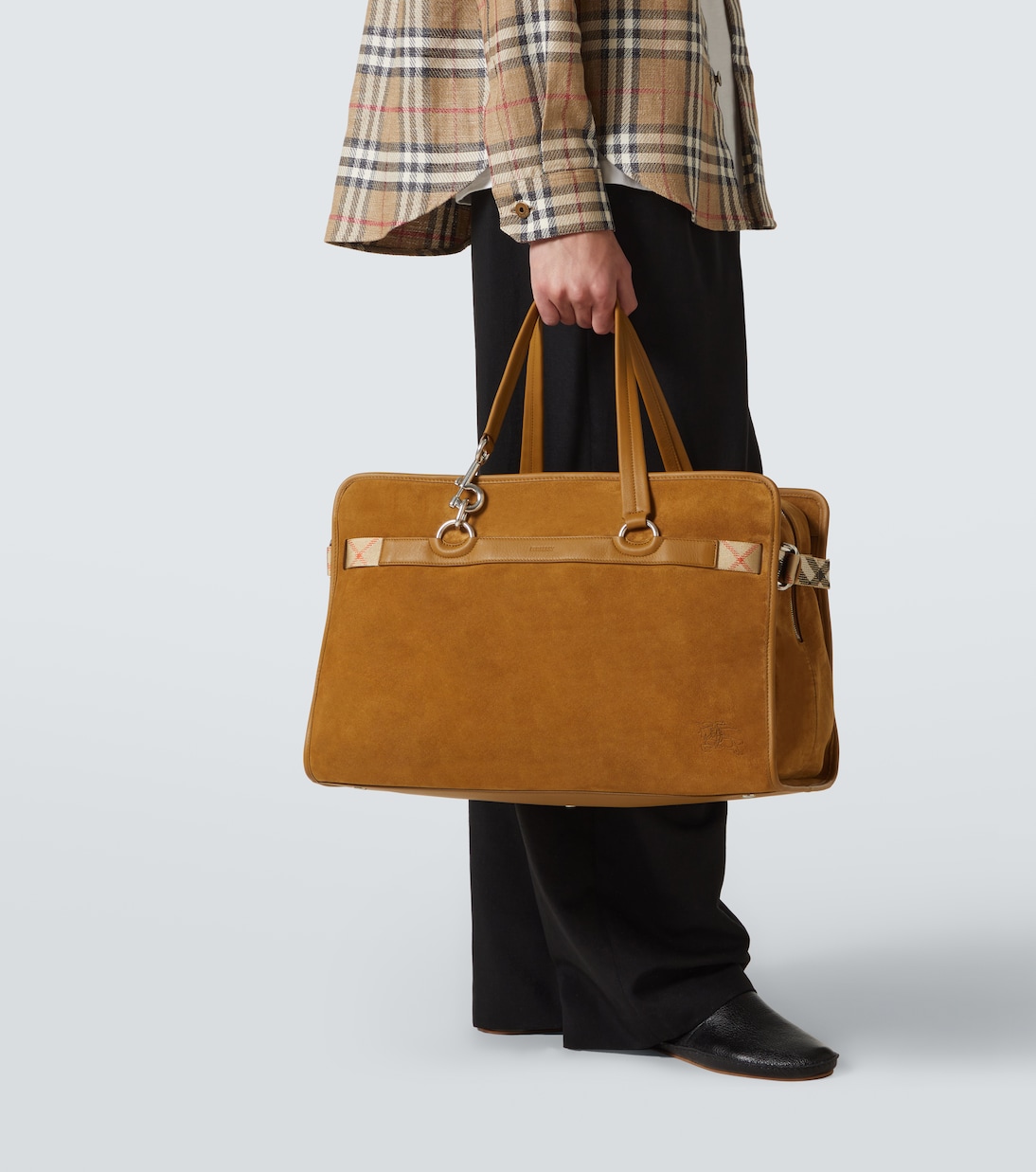 Porte-documents en daim | Burberry