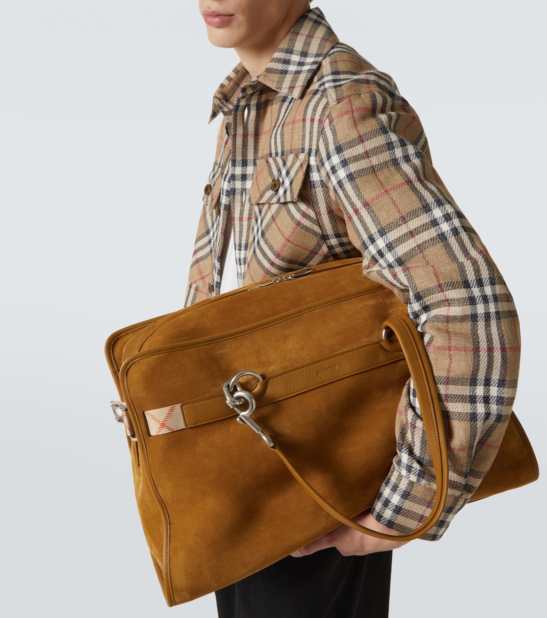 Porte-documents en daim | Burberry