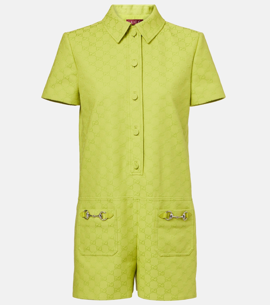 Mono de lona GG con Horsebit | Gucci