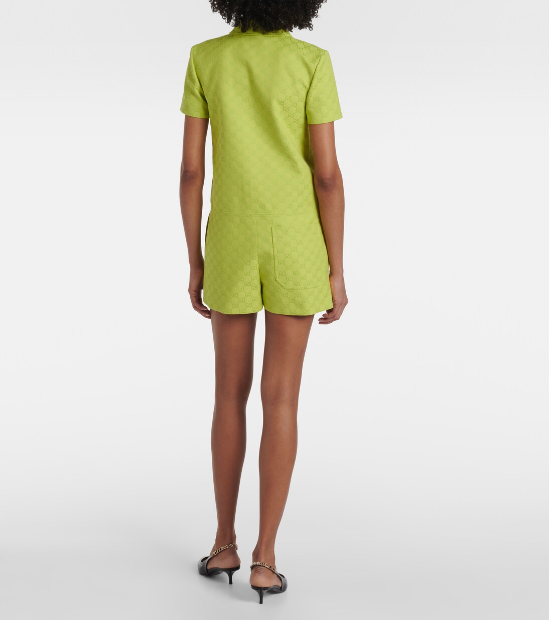 Mono de lona GG con Horsebit | Gucci