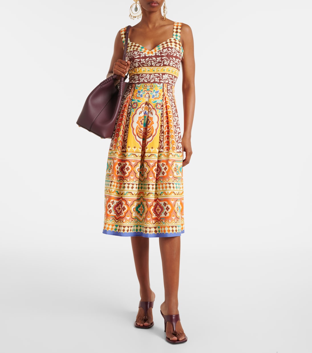 Bedrucktes Midikleid aus Baumwolle | Etro