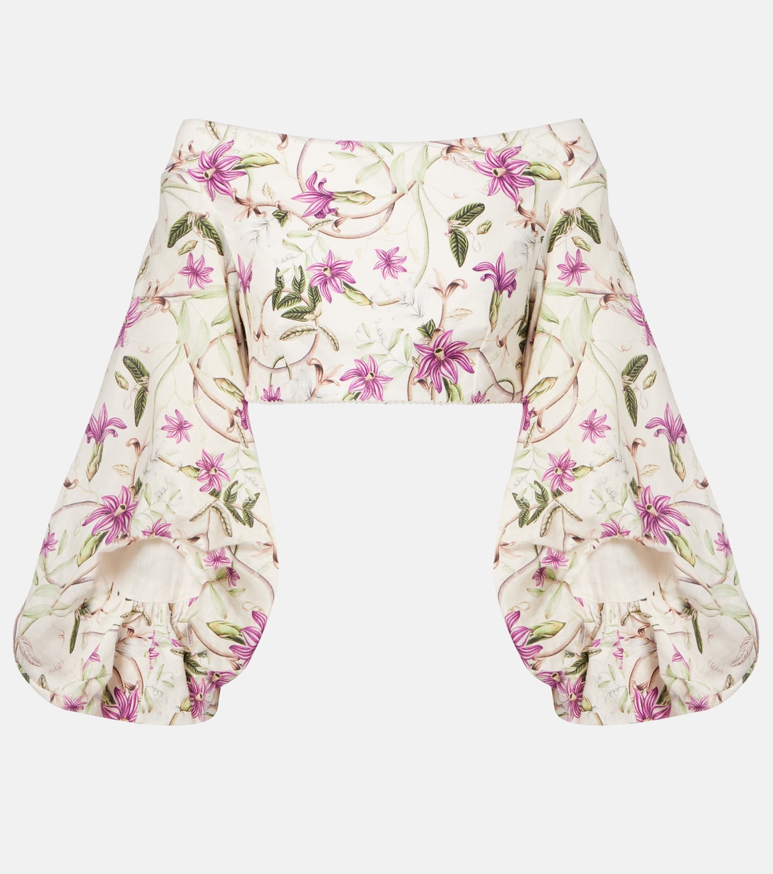 Cropped-Top Duria aus Leinen | Agua by Agua Bendita