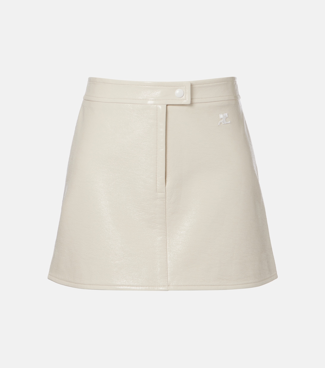 Minirock Reedition aus Lederimitat | Courrèges