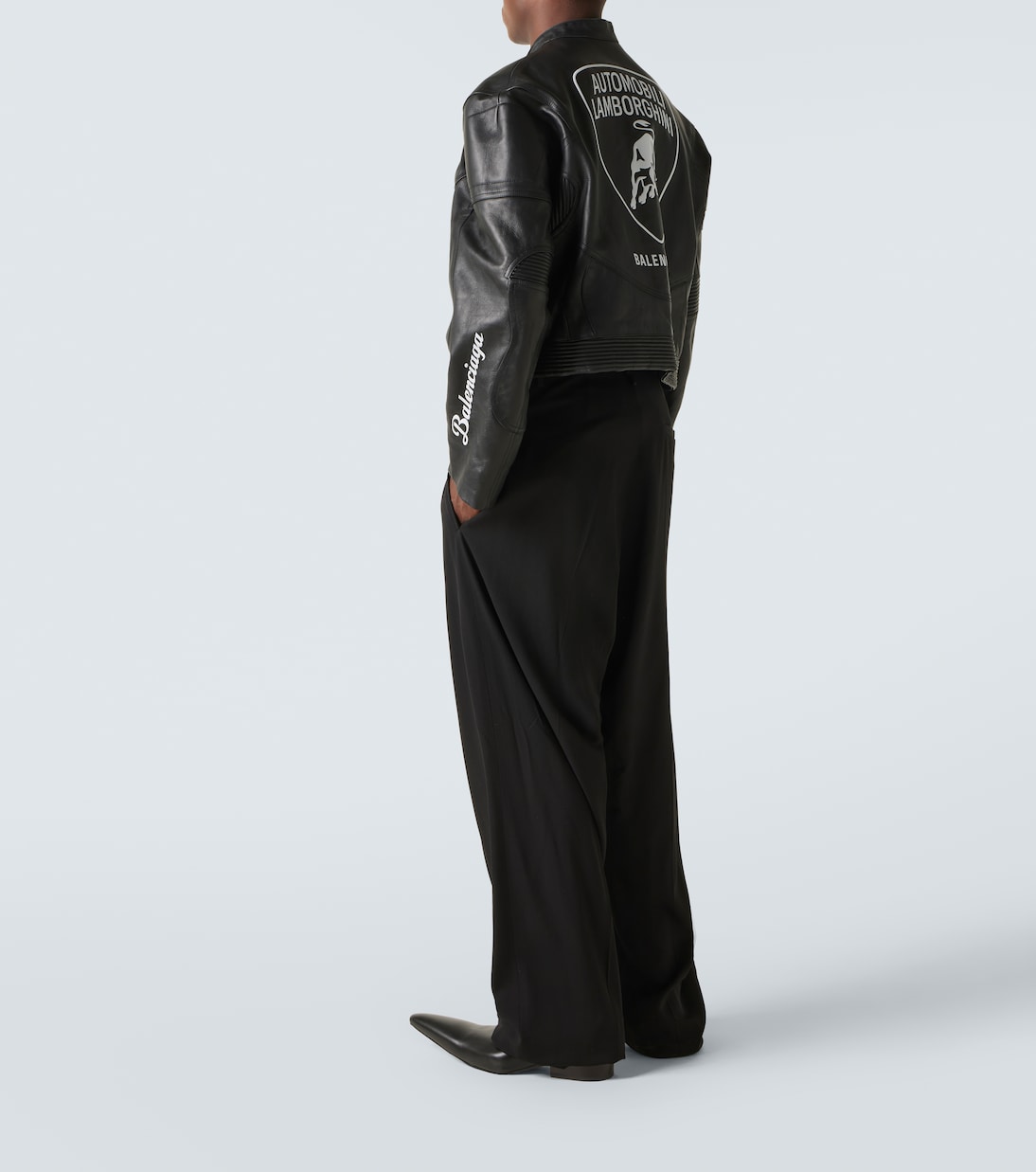 x Automobili Lamborghini leather biker jacket | Balenciaga