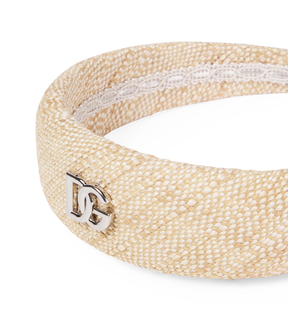 DG raffia-effect headband | Dolce&Gabbana Kids