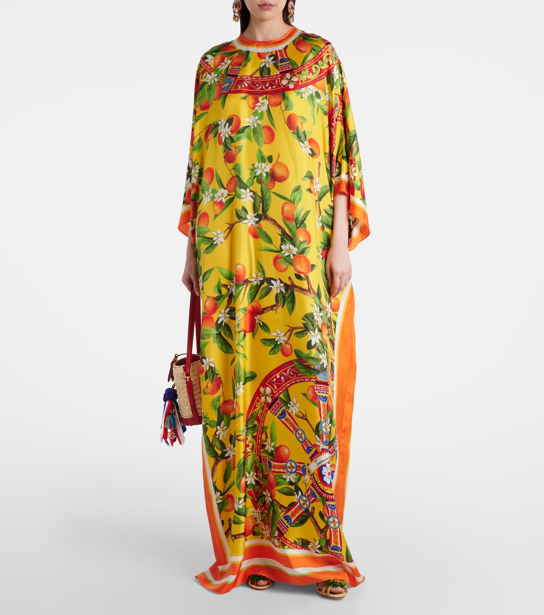 Bedrucktes Maxikleid aus Seide | Dolce&Gabbana