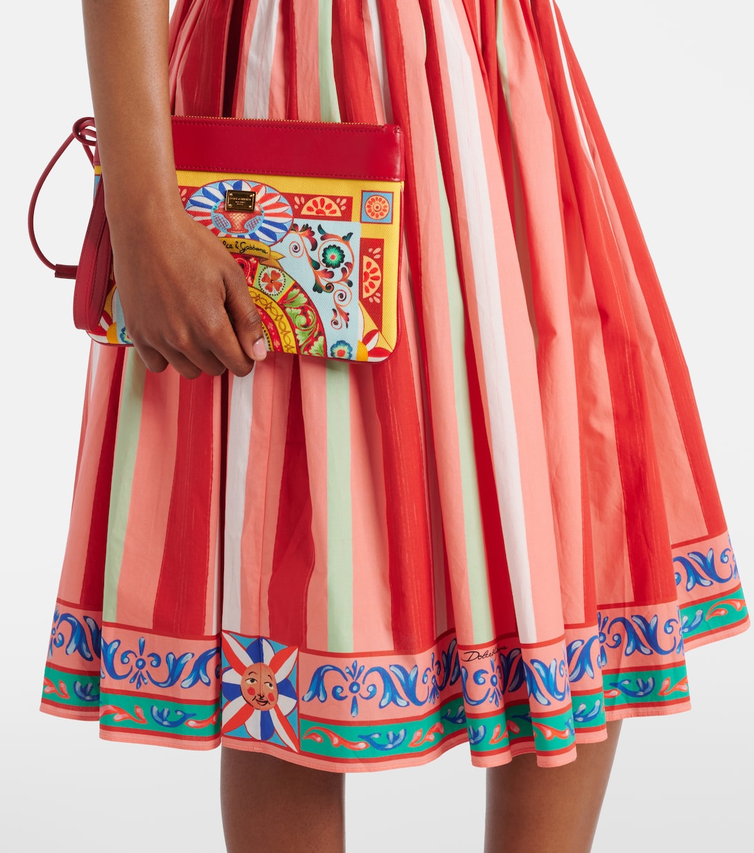 Abito bustier in cotone a righe | Dolce&Gabbana