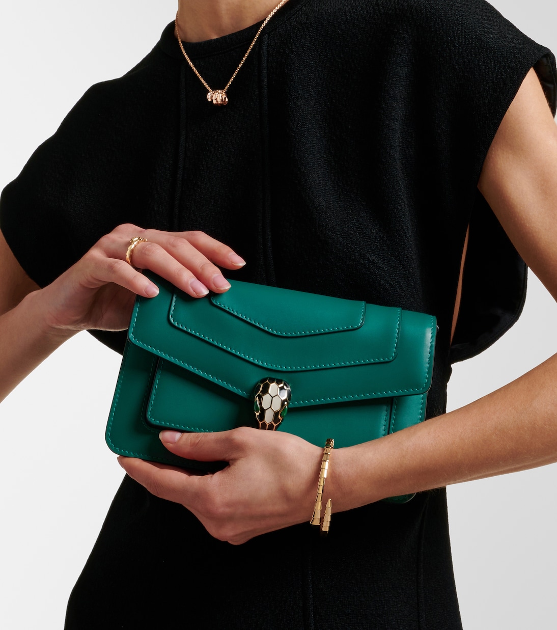 Schultertasche Serpenti Forever East-West aus Leder | Bvlgari