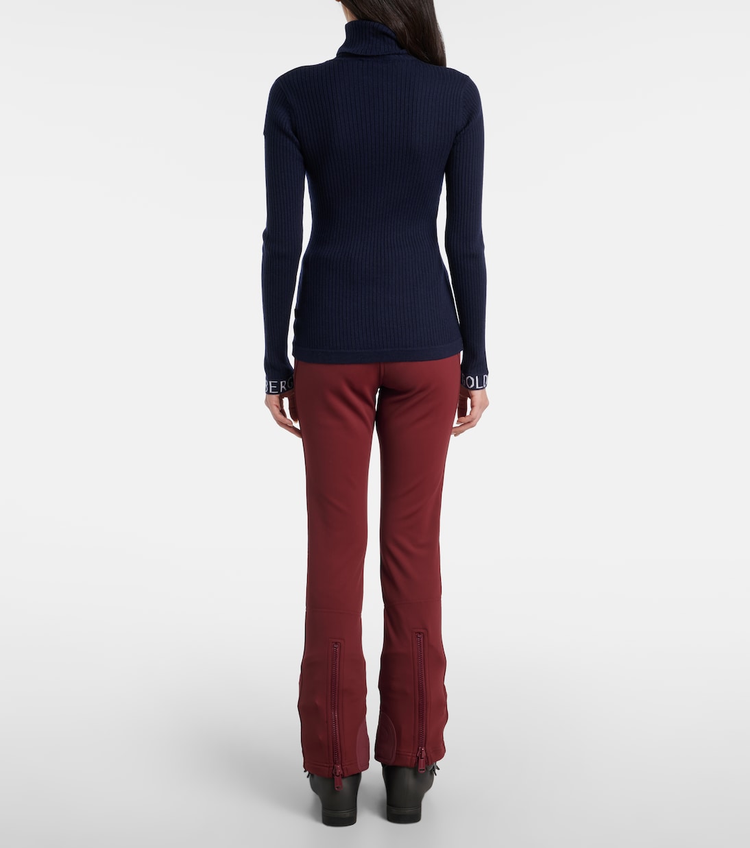 Mira ribbed-knit turtleneck ski top  | Goldbergh