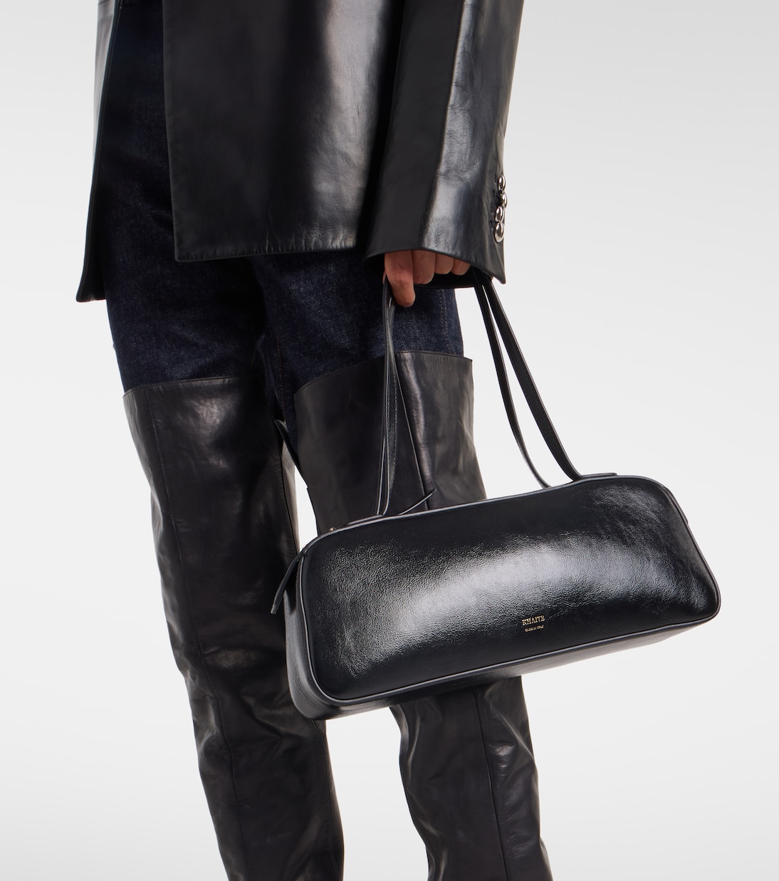 Simona patent leather shoulder bag | Khaite