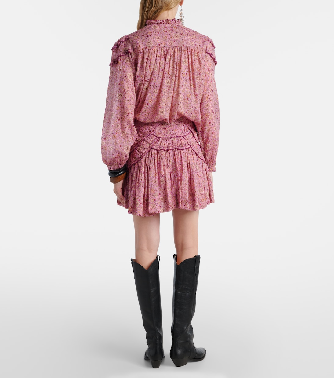 Ceola printed ruffled cotton skirt | Marant Etoile