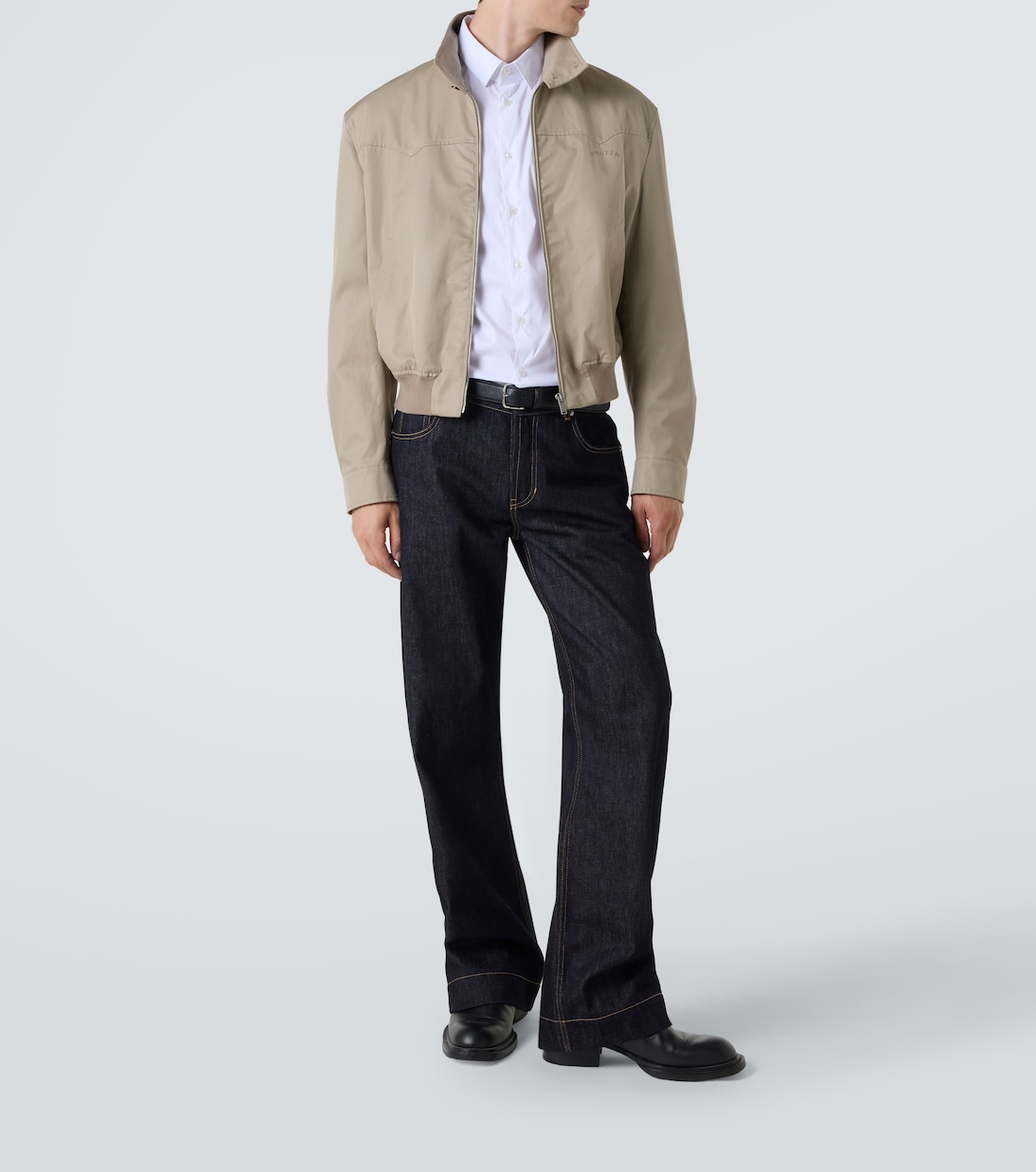 Logo cotton gabardine jacket | McQueen