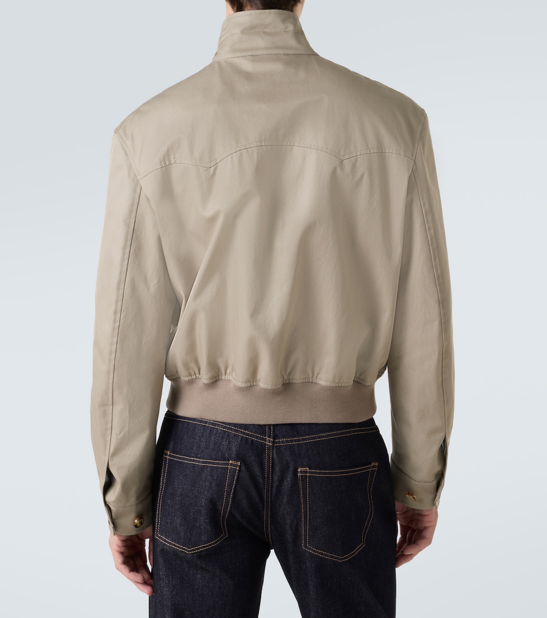 Logo cotton gabardine jacket | McQueen