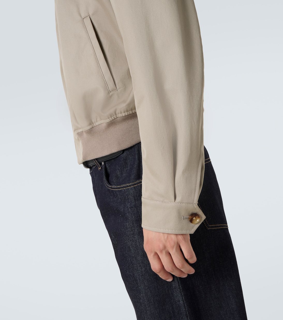 Logo cotton gabardine jacket | McQueen