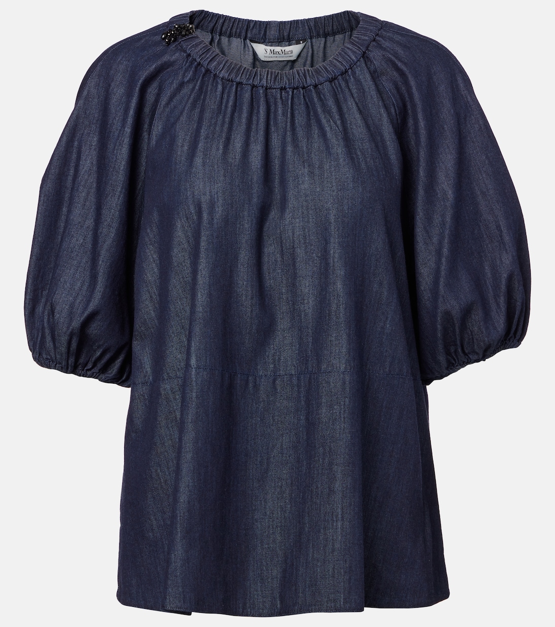 Talia embellished cotton chambray top | 'S Max Mara