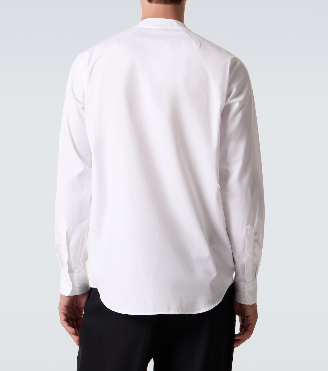 Tie-neck cotton poplin shirt | Dries Van Noten