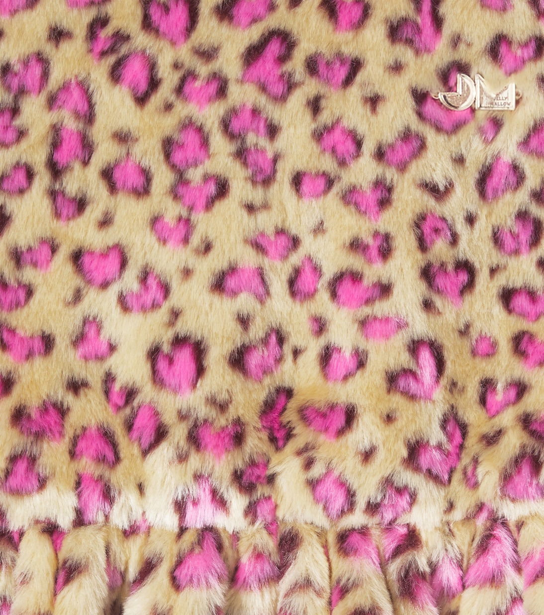 Leopard-print faux fur dress | Jellymallow