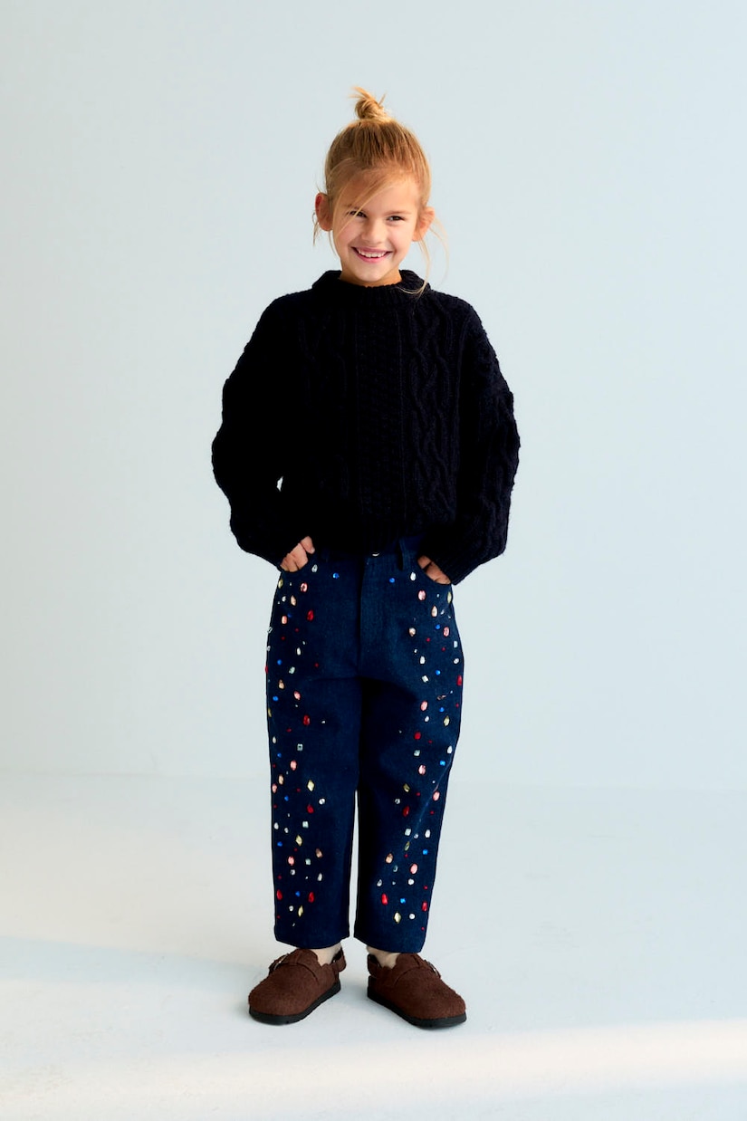 Mia crystal-embellished jeans | The New Society