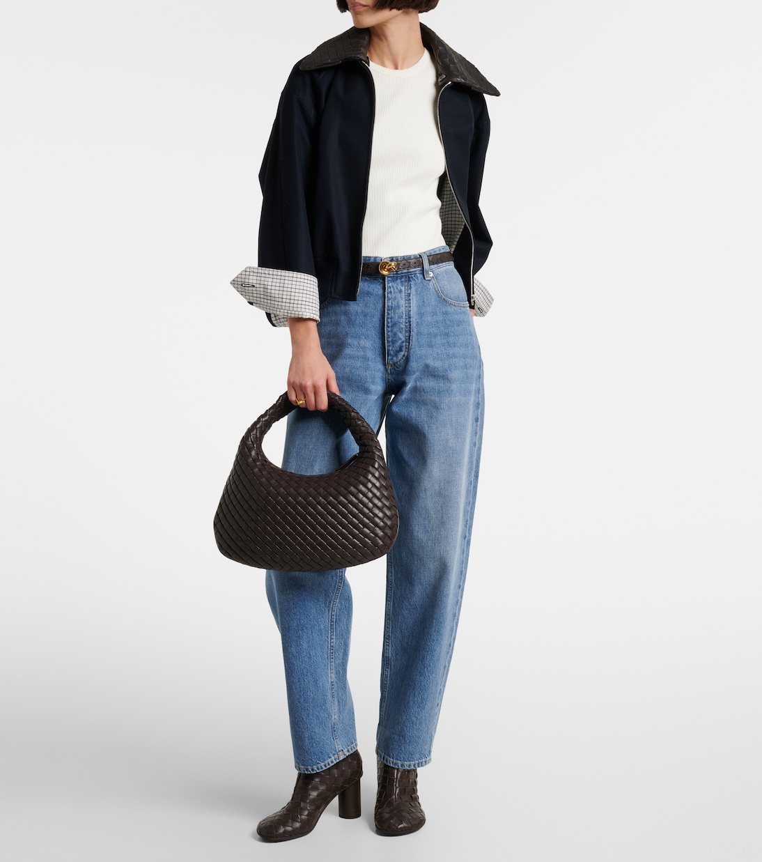 Veneta Small leather shoulder bag | Bottega Veneta