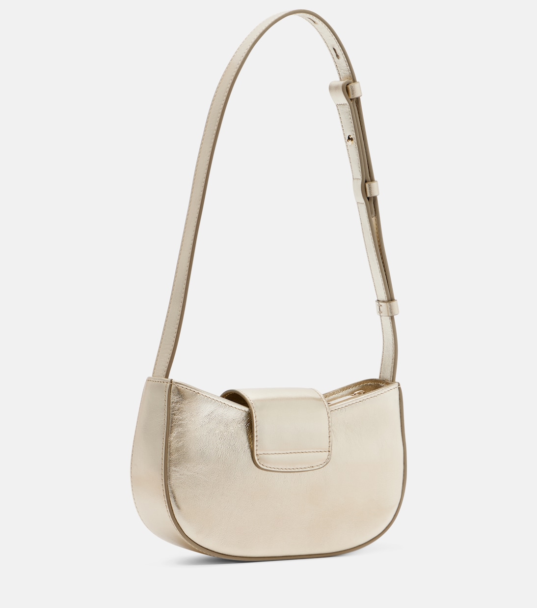 Bolso al hombro Gabry Mini de piel metalizada | Ferragamo