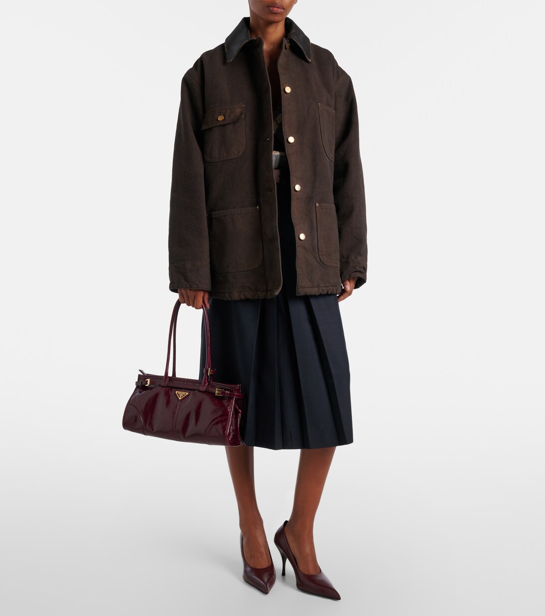 Bolso Bonnie Medium de piel | Prada