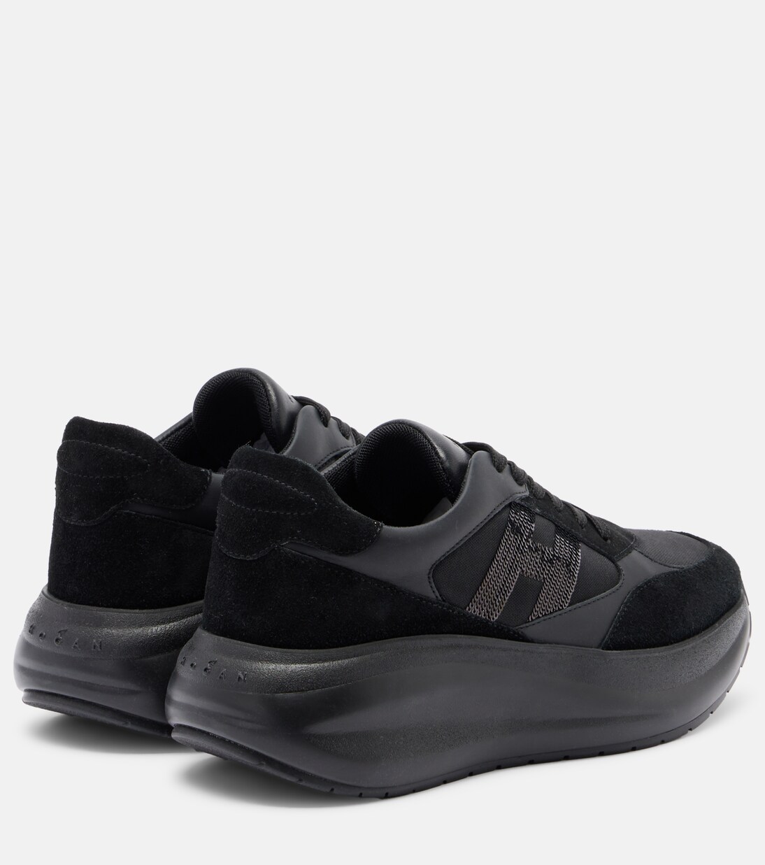 Maxi I Active suede-trimmed sneakers | Hogan