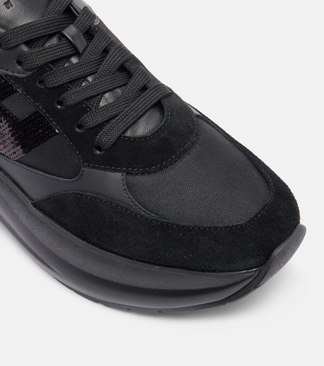 Maxi I Active suede-trimmed sneakers | Hogan