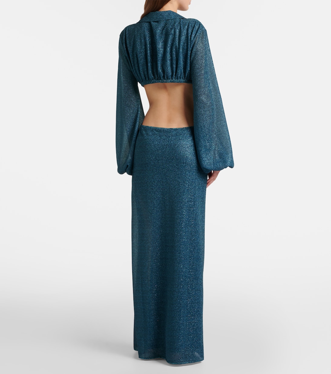 Lumière cutout ring-detail maxi dress | Oséree