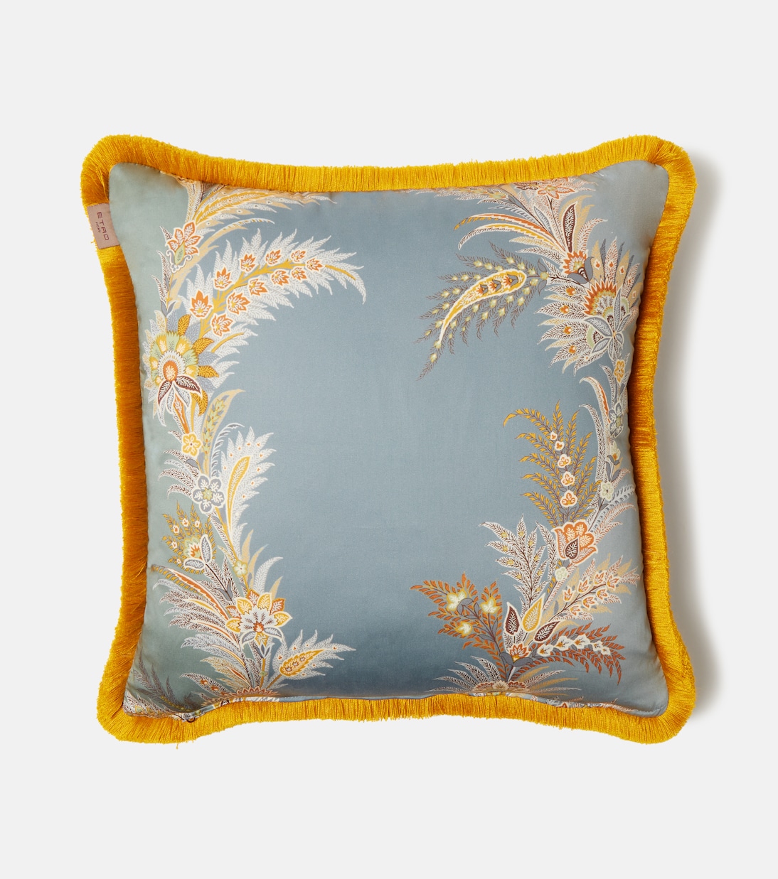 Pegaso floral cotton cushion | Etro