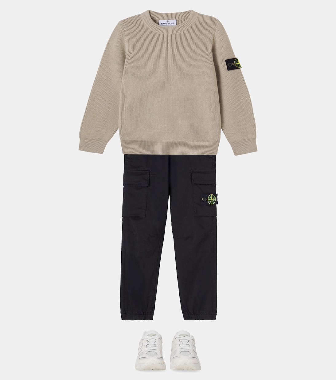 Compass cotton sweater | Stone Island Junior