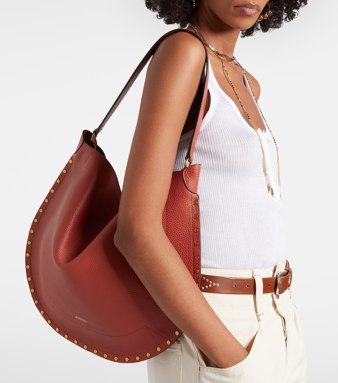 Schultertasche Oskan Soft aus Leder | Isabel Marant