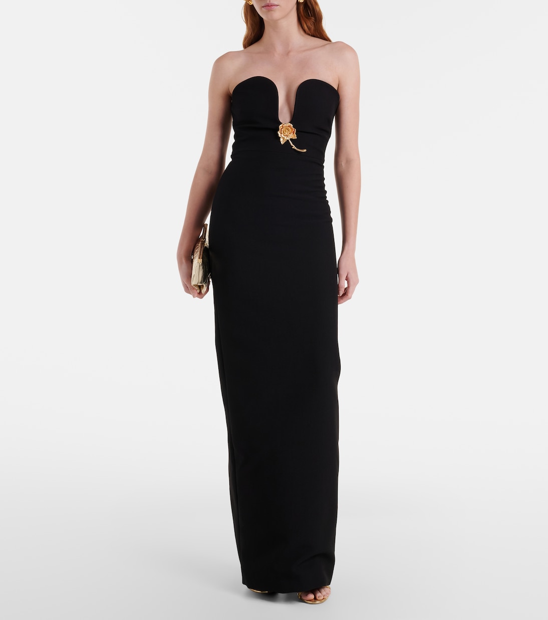 Vestido de fiesta con aplique floral | Roland Mouret